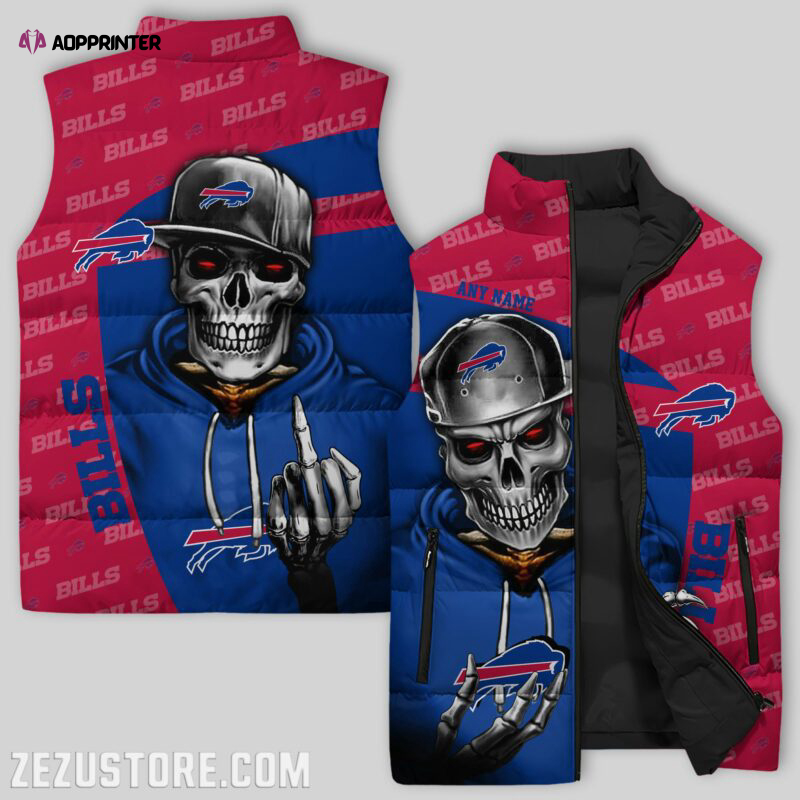 Buffalo Bills Sleeveless Puffer Jacket Custom For Fans Gifts