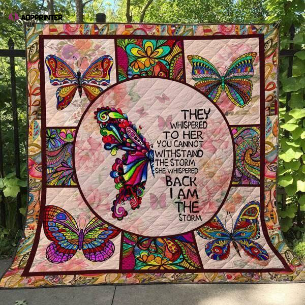 Butterfly Quilt Blanket Ph1358