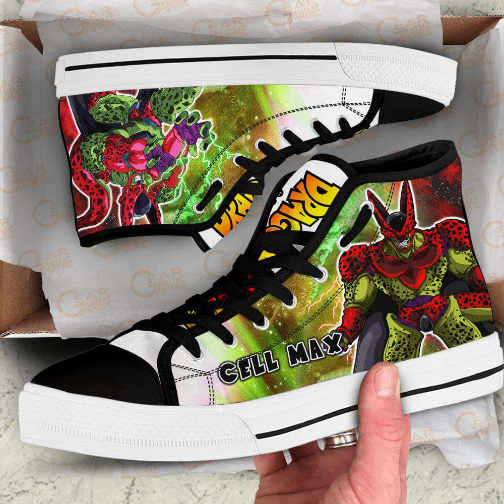 Cell Max High Top Canvas Shoes Custom Dragon Ball Anime For Fans