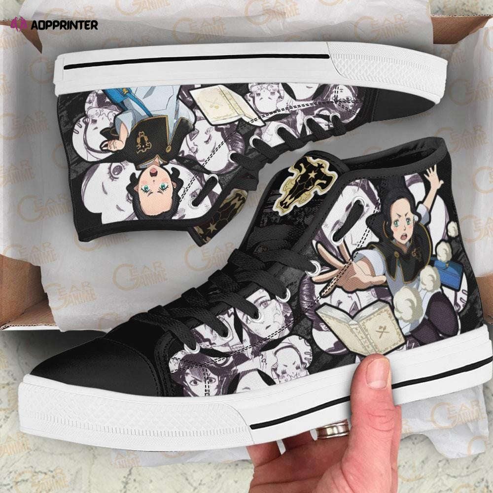 Asta High Top Shoes Custom Black Clover Anime For Fans