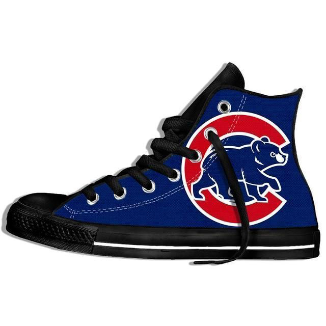 Chicago Cubs MLB Baseball Custom Canvas High Top Shoes HT1143