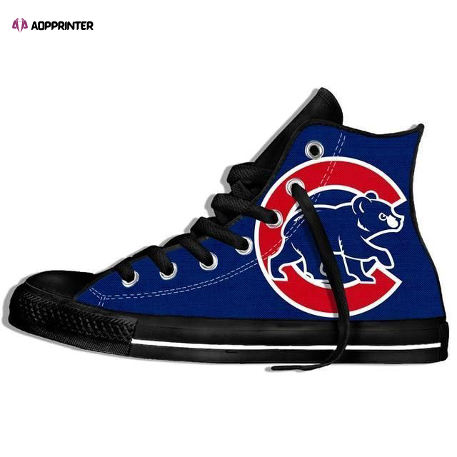 Chicago Cubs MLB Baseball Custom Canvas High Top Shoes HT1143