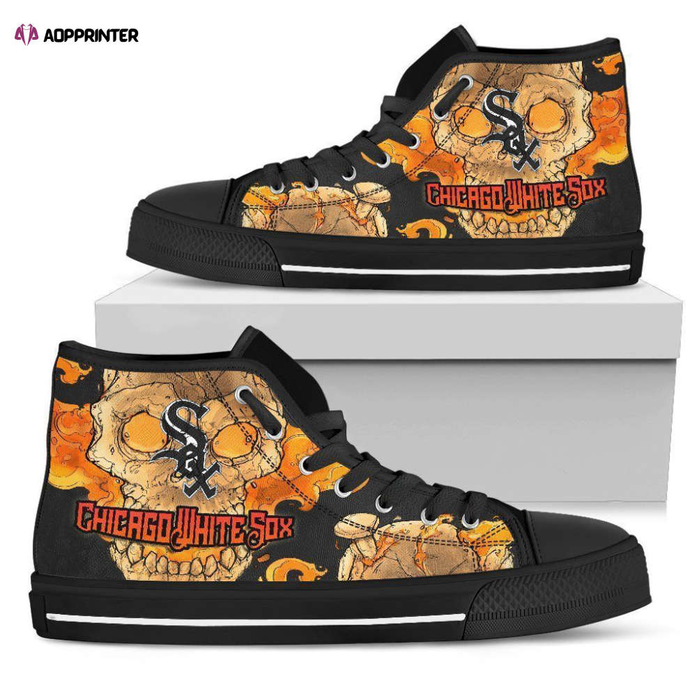 Chicago White Sox MLB Baseball Custom Canvas High Top Shoes