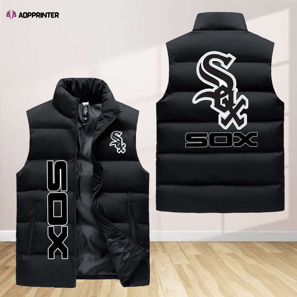 Chicago White Sox Sleeveless Puffer Jacket Custom For Fans Gifts