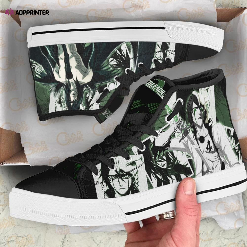 Cifer Ulquiorra High Top Shoes Custom Bleach Anime For Fans