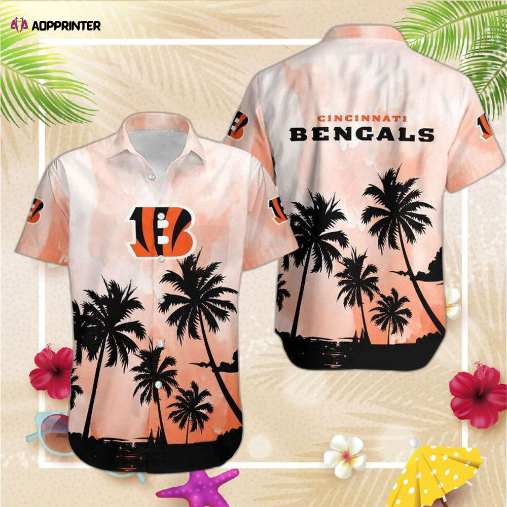 Cincinnati Bengals Coconut Trees NFL Gift For Fan Hawaiian