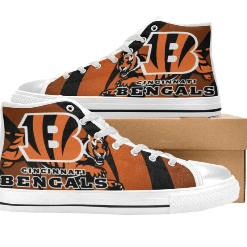 Cincinnati Bengals NFL Football Custom Canvas High Top Shoes