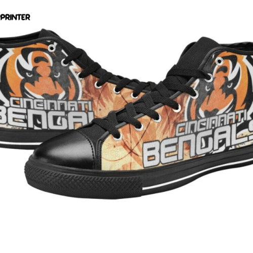 Cincinnati Bengals NFL Football Custom Canvas High Top Shoes