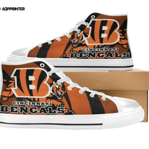 Cincinnati Bengals NFL Football Custom Canvas High Top Shoes