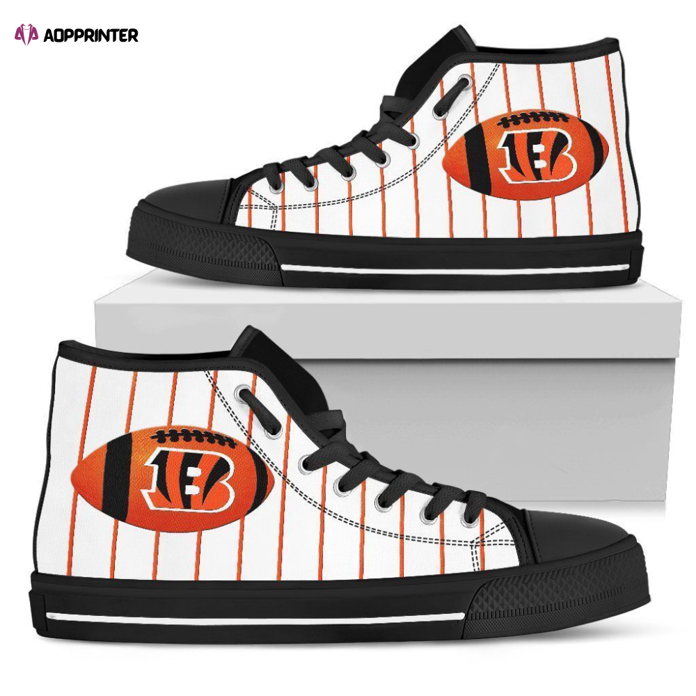 Cincinnati Bengals NFL Football Custom Canvas High Top Shoes