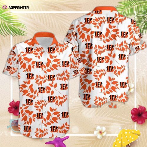 Cincinnati Bengals Palm Leaves And Stripes NFL Gift For Fan Hawaii