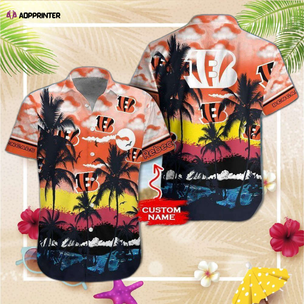 Cincinnati Bengals Coconut Tree NFL Gift For Fan Hawaii Shirt