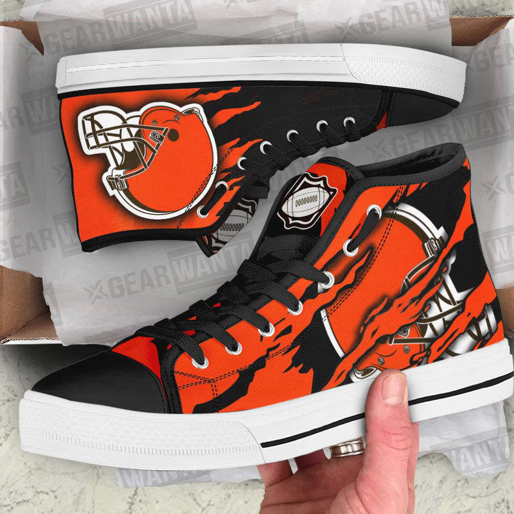 Cleveland Browns High Top Shoes Custom For Fans