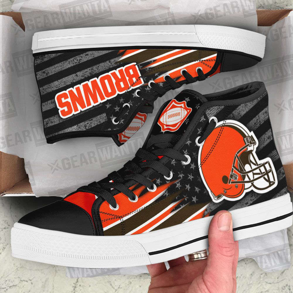 Cleveland Browns High Top Shoes Custom For Fans