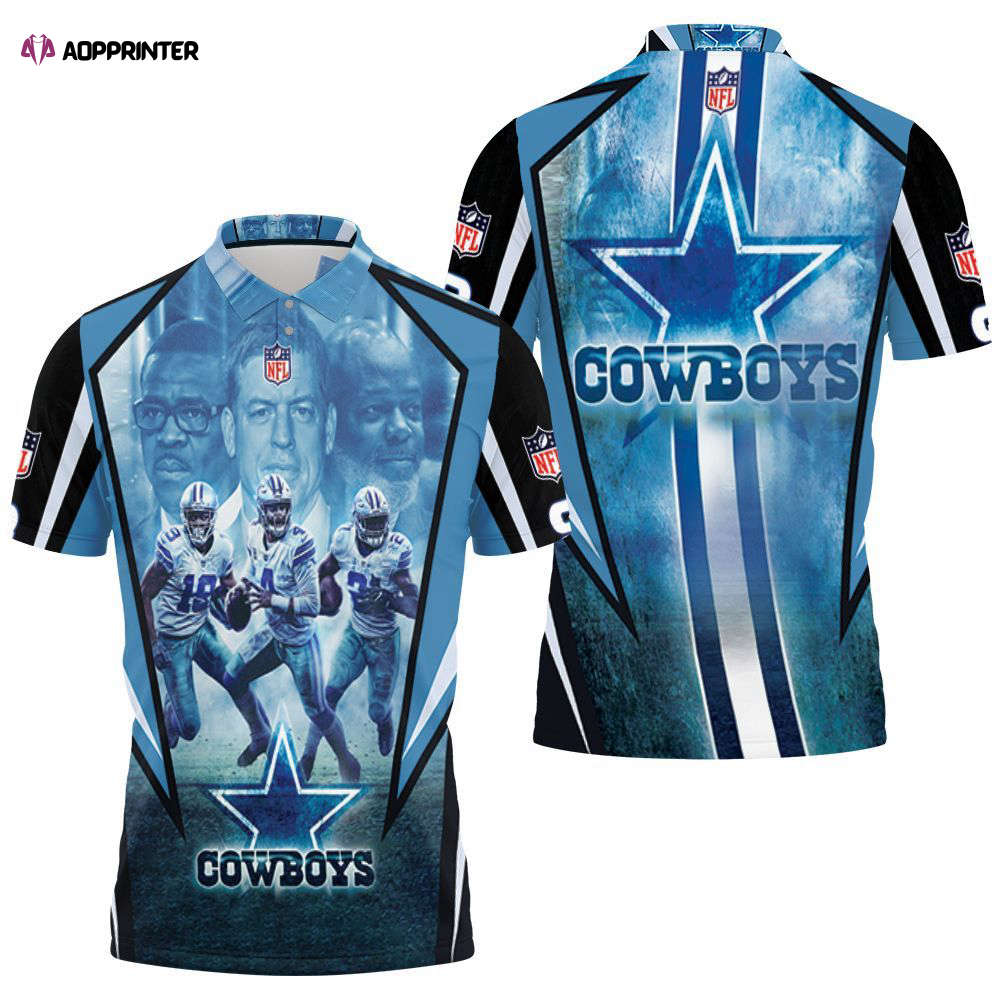 Gift For Fans, Ezekiel Elliott 21 Dallas Cowboys 3D Polo Shirt