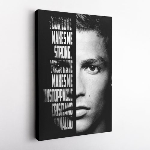 Cristiano Ronaldo Soccer Player Canvas Unique Design Wall Art Print Hand Made Ready to Hang Custom Design