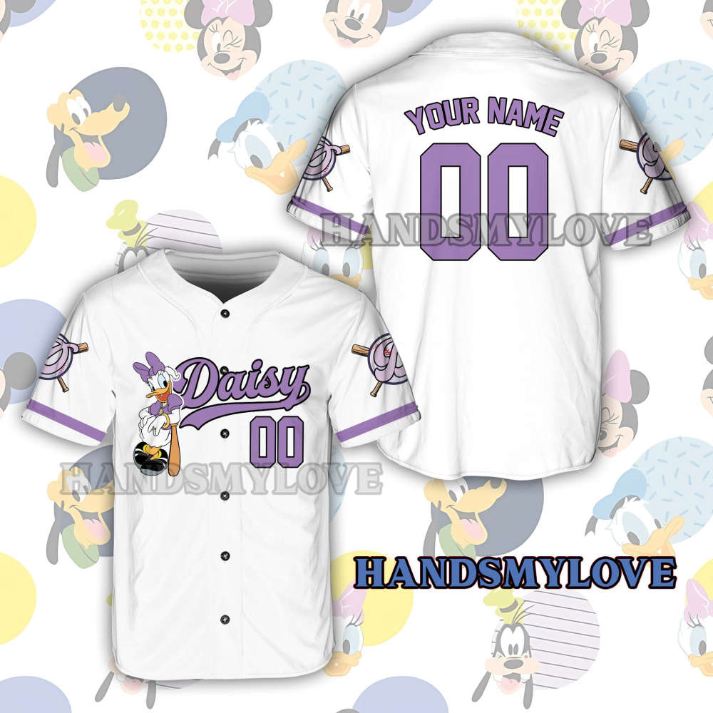 Custom Ddisney Character Mickey Game Day Baseball Jersey Ddisney Baseball Player Outfit For Baseball Fans Matching Outfit For Baseball Lover