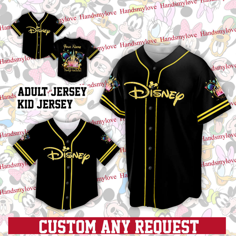 Custom Ddisneyland Baseball Jersey Ddisney Vacation Matching Shirt Personalized Ddisney Baseball Game Day Outfit For Baseball Fan Player