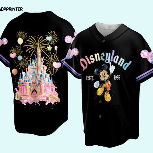 Custom Disneyyland Baseball Jersey Mickey Head Family Vacation Jersey Family Trip For Baseball Lovers Magic Kingdom WDW Baseball Jersey