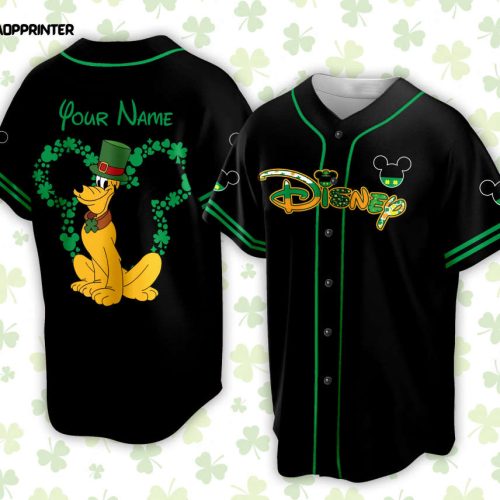 Custom Saint Patrick Day Disneyland Baseball Jersey Personalized Mickey St Patrick Family Vacation Trip Jersey Jersey For Baseball Lovers