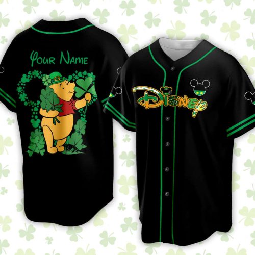 Custom Saint Patrick Day Disneyland Baseball Jersey Personalized Mickey St Patrick Family Vacation Trip Jersey Jersey For Baseball Lovers