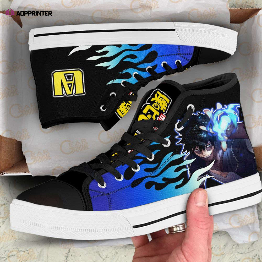 Dabi High Top Shoes Flame Style Custom My Hero Academia Anime For Fans