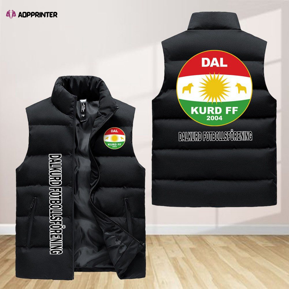 Dalkurd Fotbollsforening Sleeveless Puffer Jacket Custom For Fans Gifts