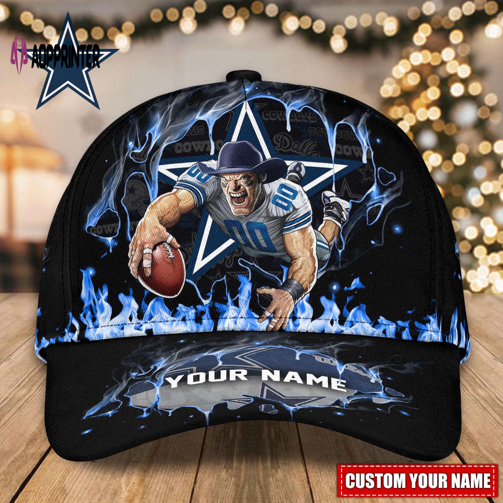 Dallas Cowboys Custom Name Classic, Baseball Caps