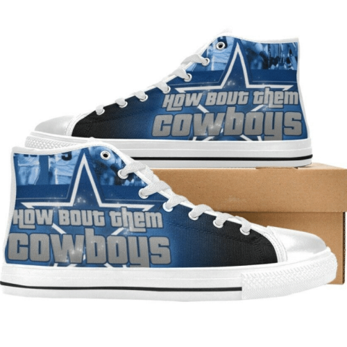 Dallas Cowboys NFL Custom Canvas High Top Shoes