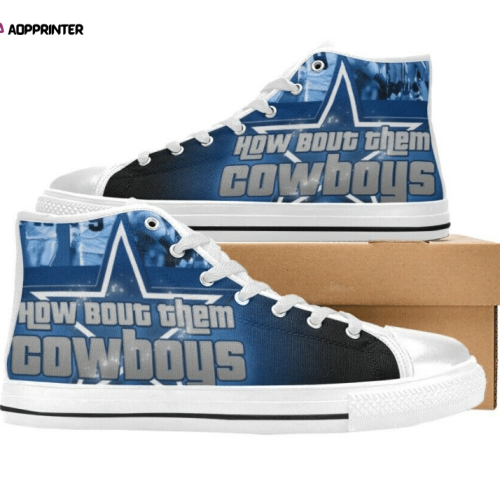 Dallas Cowboys NFL Custom Canvas High Top Shoes