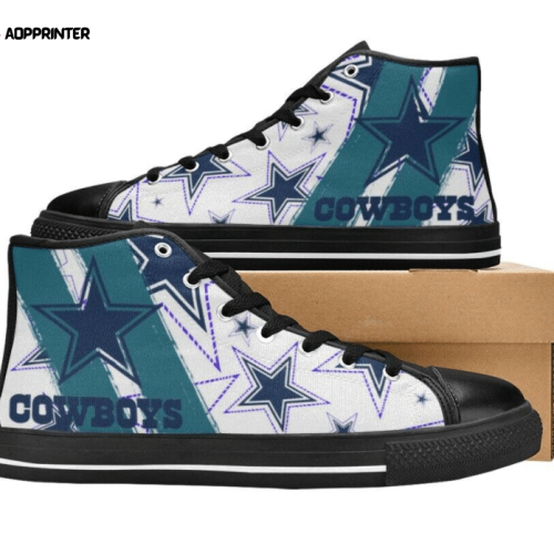 Dallas Cowboys NFL Football Custom Canvas High Top Shoes