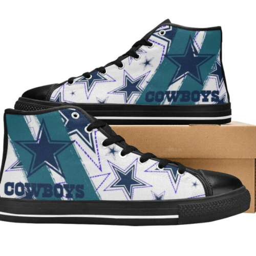 Dallas Cowboys NFL Football Custom Canvas High Top Shoes