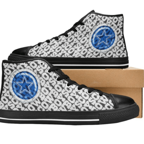 Dallas Cowboys NFL Football Custom Canvas High Top Shoes