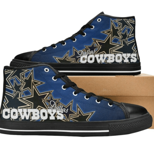 Dallas Cowboys NFL Football Custom Canvas High Top Shoes