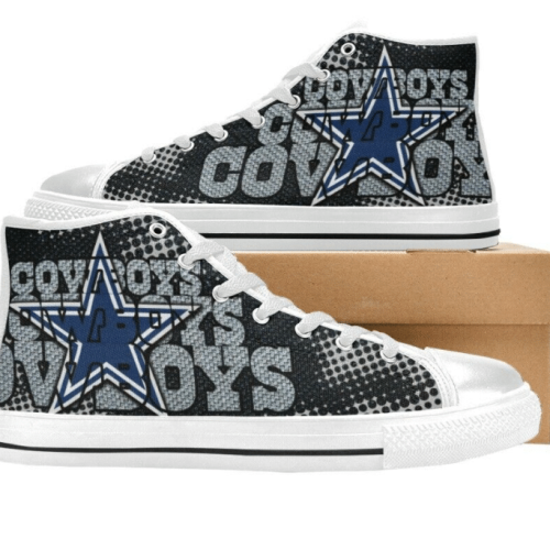 Dallas Cowboys NFL Football Custom Canvas High Top Shoes