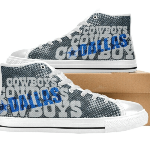 Dallas Cowboys NFL Football Custom Canvas High Top Shoes HT1132