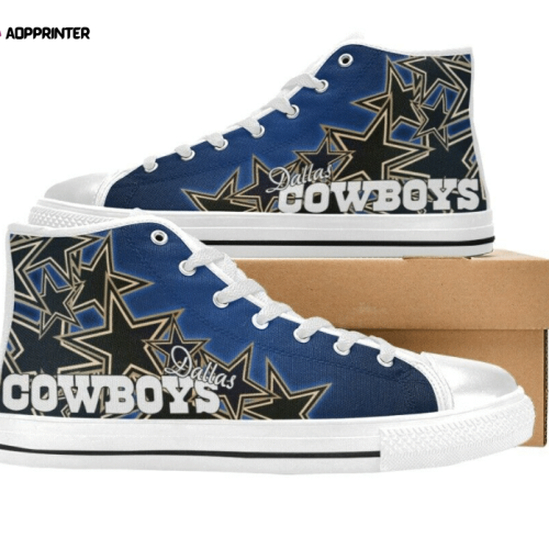 Dallas Cowboys NFL Football Custom Canvas High Top Shoes HT1151