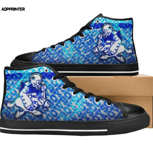 Dallas Cowboys NFL Football Custom Canvas High Top Shoes HT1153