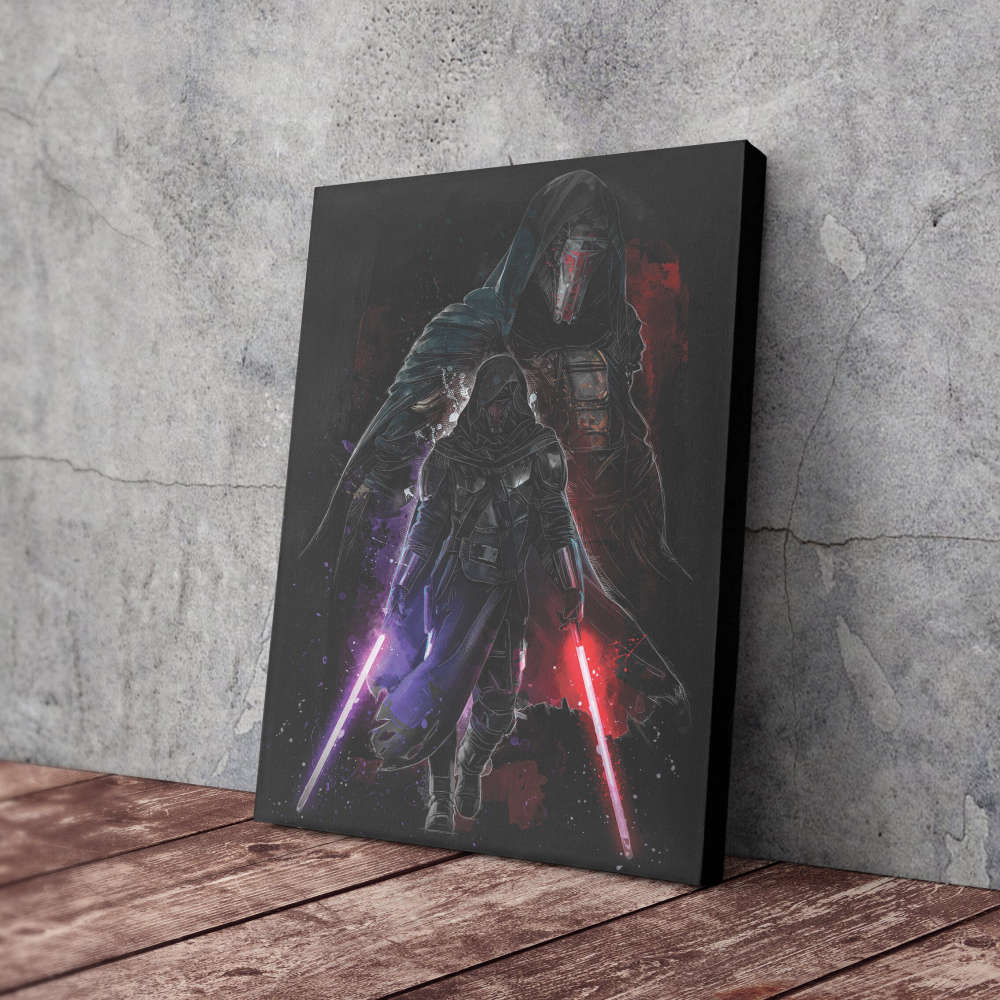 Darth Raven Poster Star Wars Art Canvas Wall Art Print Home Decor Framed Poster Gift for Kids