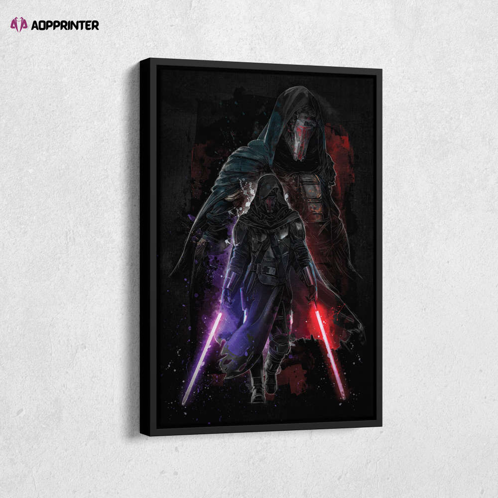 Darth Raven Poster Star Wars Art Canvas Wall Art Print Home Decor Framed Poster Gift for Kids