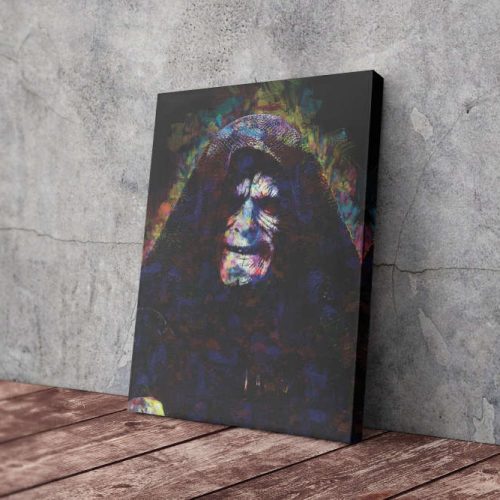 Darth Sidious Colorful Art Poster Star Wars Canvas Unique Design Wall Art Print Hand Made Ready to Hang Custom Design