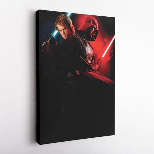 Darth vader Anakin Skywalker Poster Two Souls Starwars Canvas Unique Design Wall Art Print Hand Made Ready to Hang Custom Design