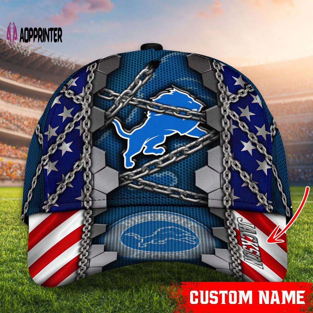 Detroit Lions NFL Classic CAP Hats For Fans Custom