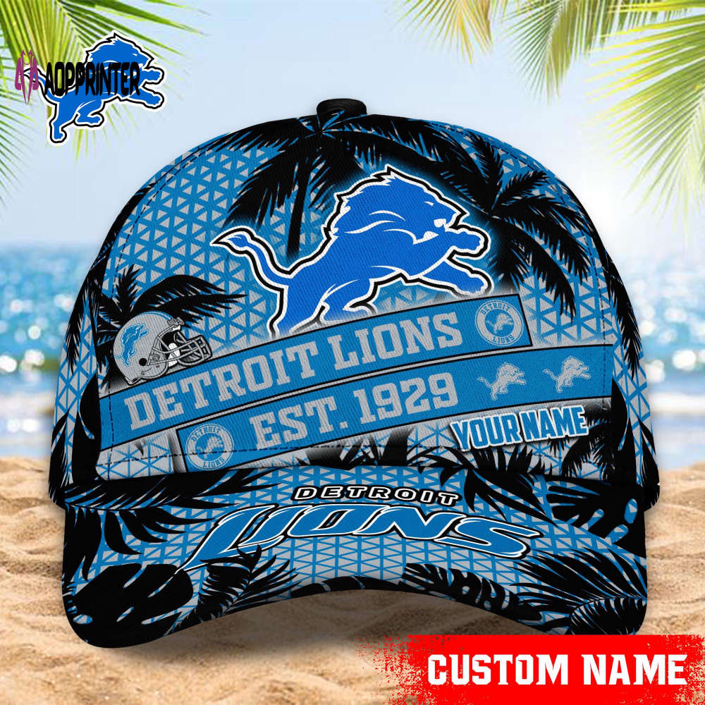 Detroit Lions NFL Classic CAP Hats For Fans Custom