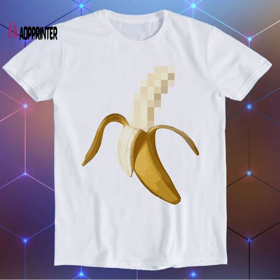 Dirty Censored Peeled Banana Meme Unisex Gamer Cult Movie Music Cool Funny Gift T Shirt E944
