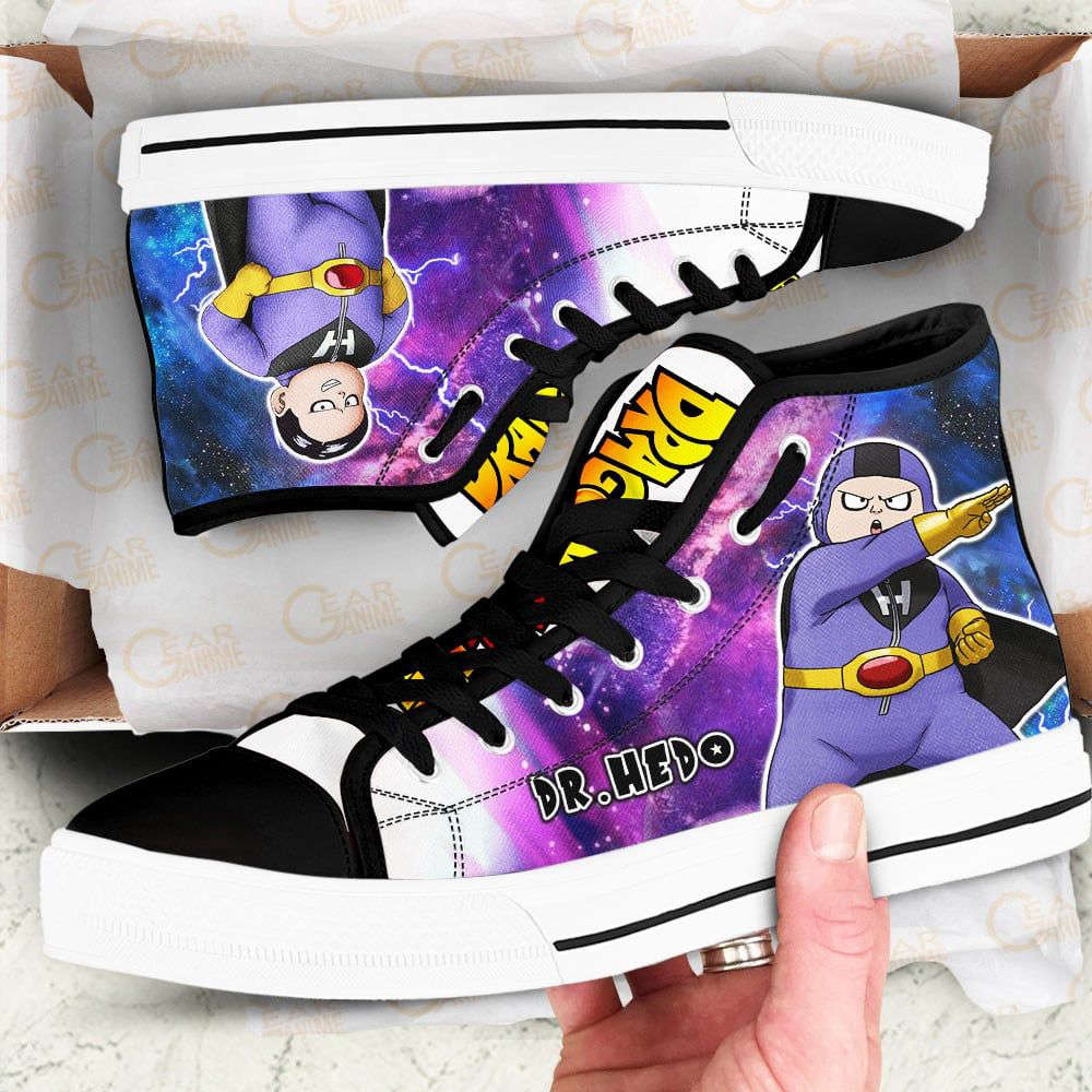 Dr Hedo High Top Canvas Shoes Custom Dragon Ball Anime For Fans