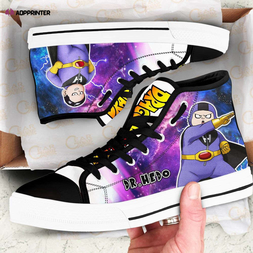 Dr Hedo High Top Canvas Shoes Custom Dragon Ball Anime For Fans