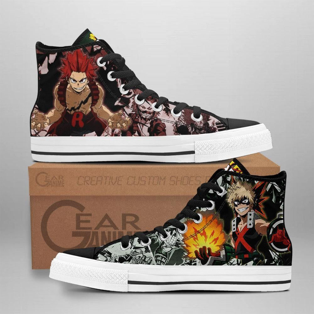 Ejiro And Bakugo High Top Shoes Custom My Hero Academia Anime For Fans