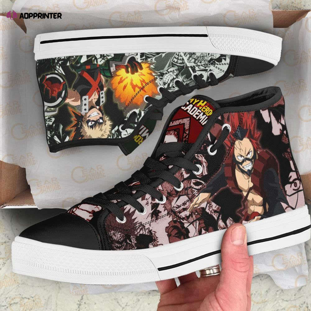 Ejiro And Bakugo High Top Shoes Custom My Hero Academia Anime For Fans