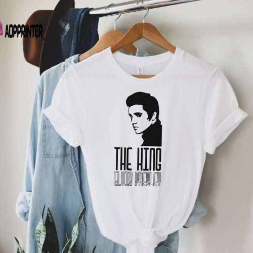 Elvis Presley Shirt Vintage T shirt Elvis Presley Singer Unisex TShirt Elvis Presley Top Rock n Roll T shirt Gift For Him Guitar Tee